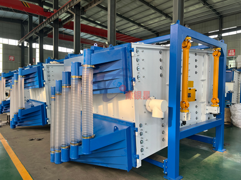 廣西壓裂砂“搶篩”24小時(shí)：銀星方形搖擺篩鎖單